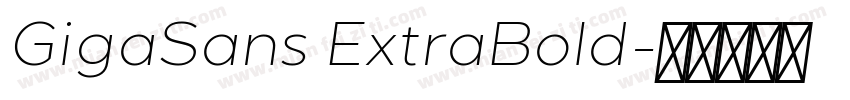 GigaSans ExtraBold字体转换